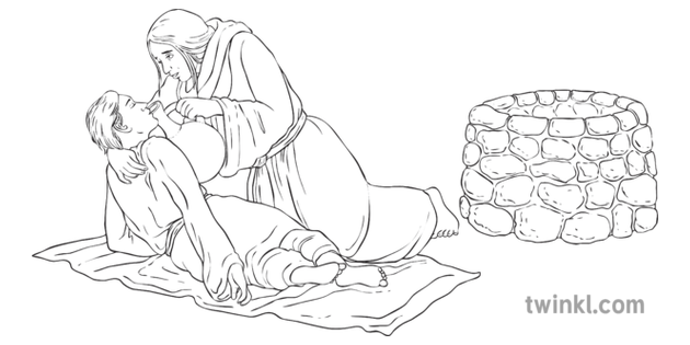 Hagar Giving Ishmael Water Beside Well No Background Sarah And Abraham Bible