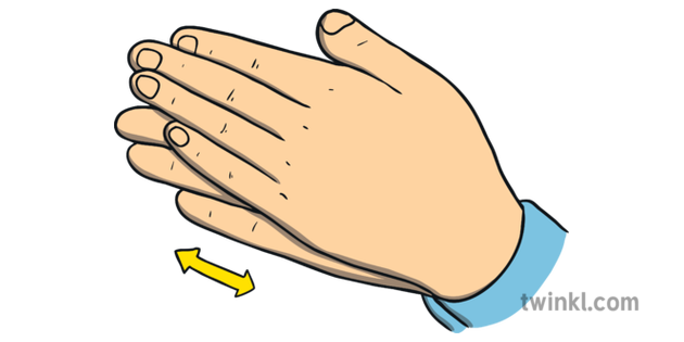 Hands Rubbing Together Gently Illustration Twinkl 