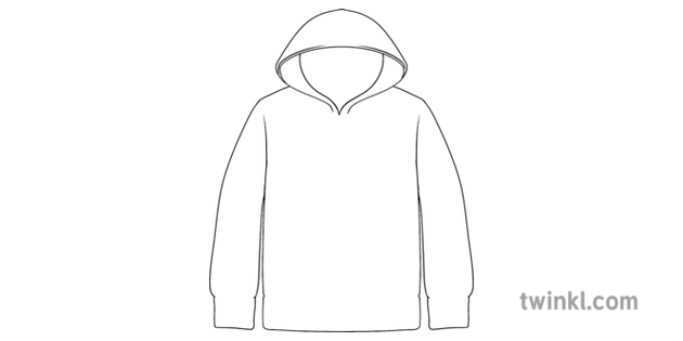 Hoodie Template Blank Outline All About Me Hoodie New Zealand Ks2