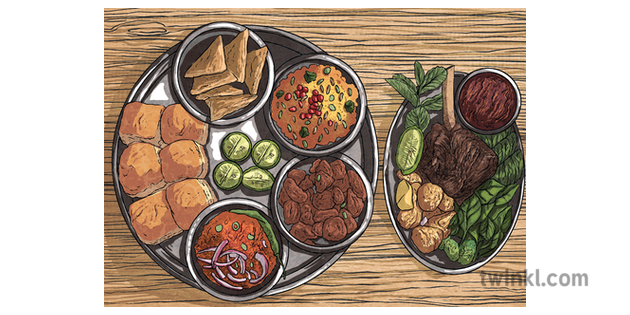 Iftar Meal Islam Ramadan Food Religion Cuisine Asian Mps Ks2 Illustration