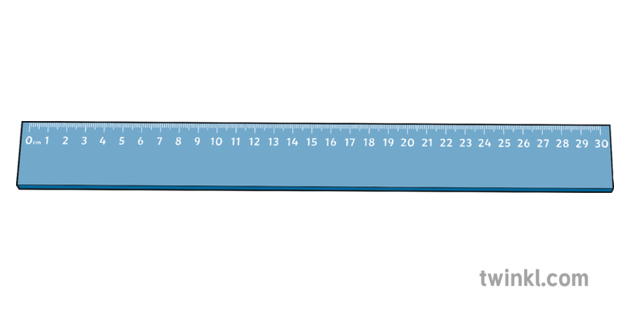 Ks1 30cm Ruler Without Inches Ilustracion Twinkl