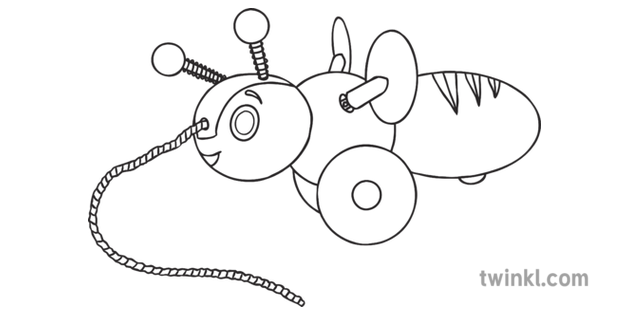 wooden buzzy bee