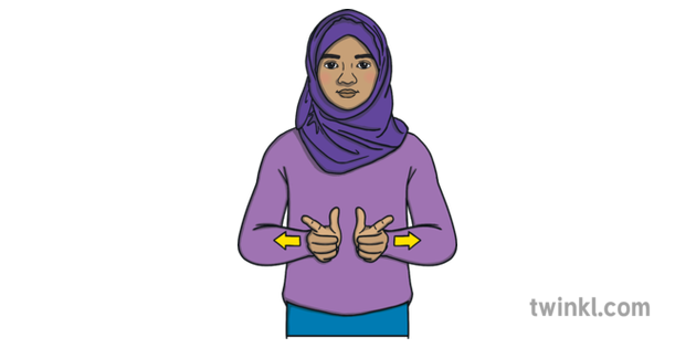 Language Auslan Words Person Child Girl Hijab Muslim Diversity Sign Language