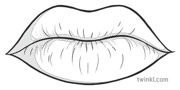 Lips Beyond Inanimate Object Maths Black And White Rgb Illustration