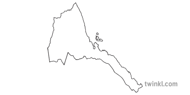 Map-Outline-of-Eritrea--Country-Shapes-Flag-Continents-KS1-black-and-white-RGB.png