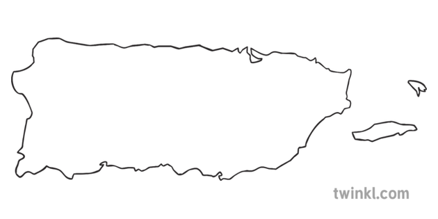Puerto Rico Outline SVG