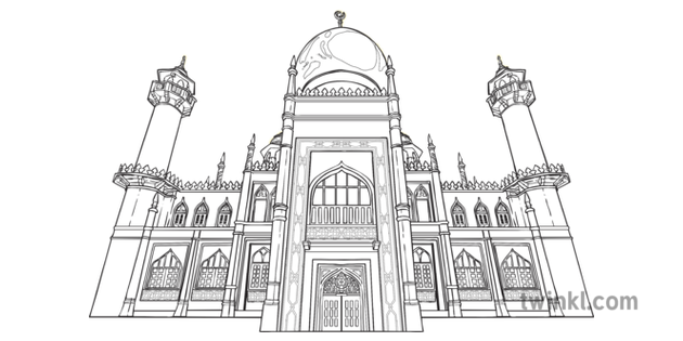 Masjid Sultan Mosque Religion Building Landmark Singapore Mps Ks2 Bw Rgb