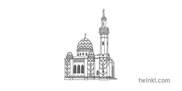 Mosque Mindfulness Illustration Twinkl