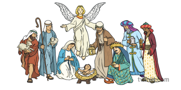 nativity story clipart