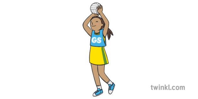 Netball Player Illustration Twinkl