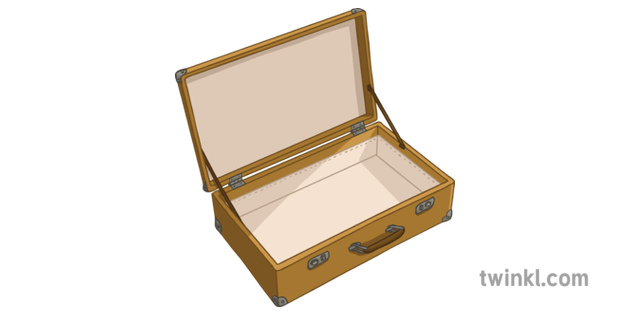 Open Suitcase Objects Travel Packing Luggage Secondary Illustration