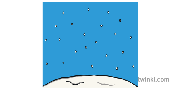 Pile Of Snow And Snow Falling Snowfall Winter Cold Frost Ks1 Illustration