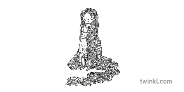 Rapunzel 1 Illustration Twinkl