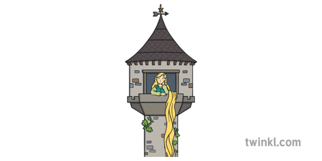 Rapunzel's Tower Cartoon