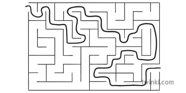 Easy Rectangle Mazes Maze Printable Kids Puzzle Mazestoprint Sketch ...