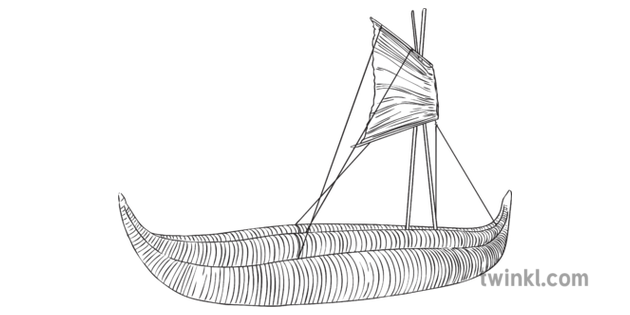 sumerian sailboat drawing