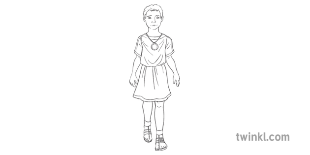 roman child clothing