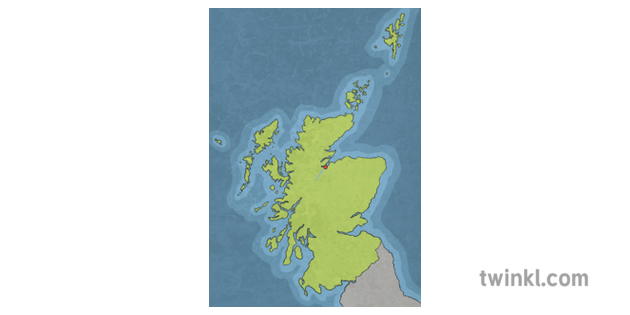 Scotland Map With Loch Ness And Inverness English Loch Ness