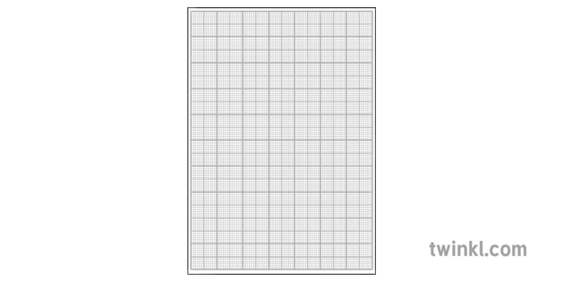 Feuille De Papier Millimetre Ks1 Noir Et Blanc Rgb Illustration Twinkl