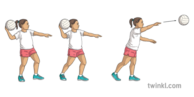 shoulder-pass-child-girl-y6-netball-twinkl-move-pe-ks2-illustration