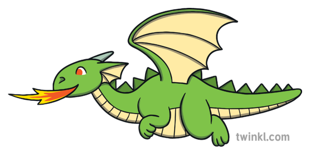 簡單的龍神話般的生物illustration Twinkl