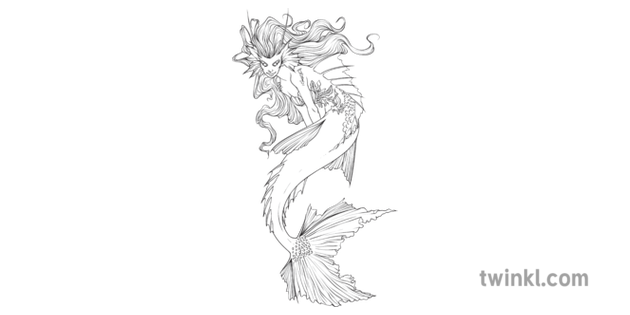 Sirens Colouring In Drawings Person Greek Mythology Fantasy Sailor Sea