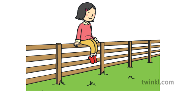 Sit On The Fence Idiom Australian English Literacy Ks1 Illustration Twinkl