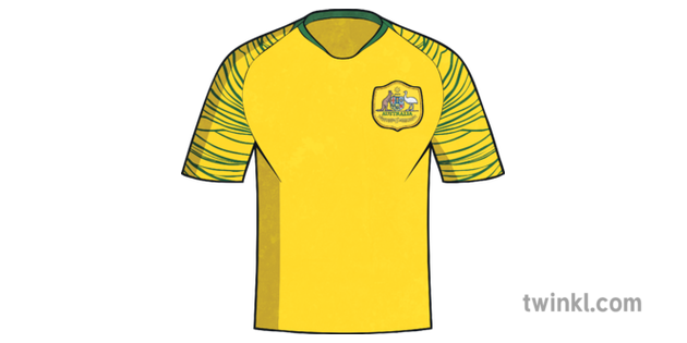 Socceroos Jersey World Cup Australia Football Kit Ks2 Illustration Twinkl