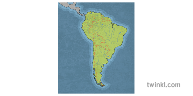 south america map no labels South America Map With Borders No Labels Illustration Twinkl south america map no labels
