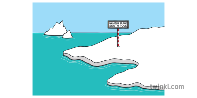南極背景illustration Twinkl