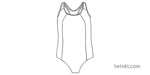 black and white swimming costume