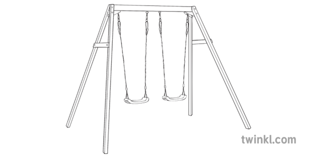 black swing set