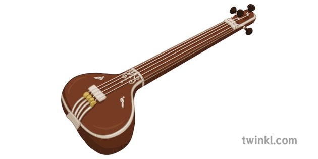 tanpura music musical instrument indian secondary illustration twinkl