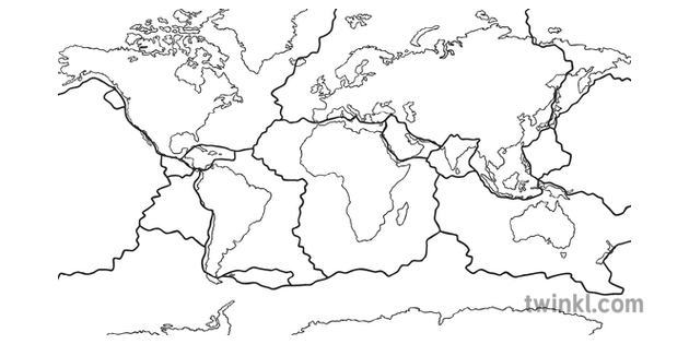 Mapa De Placas Tectonicas En Blanco Porn Sex Picture