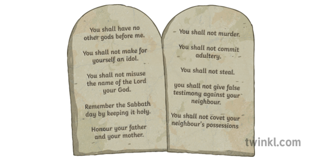 Printable Ten Commandments Tablets