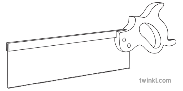 Tenon Saw Werkzeug Holzwerkstatt Design Technologie Ks4 Schwarzweiss Hand saw drawing illustrations & vectors. tenon saw werkzeug holzwerkstatt design