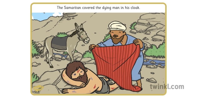 The Good Samaritan Story 11 Illustration Twinkl
