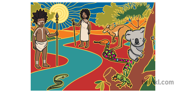 The Rainbow Serpent 05 Illustration - Twinkl