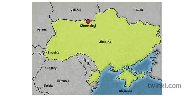 Ukraine With Chernobyl Highlighted Year 5 Hass Geography Europe And North