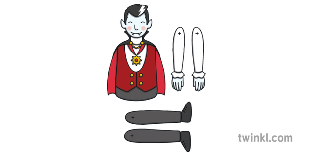 Vampire Split Pin Puppet Arts Crafts Monster Halloween Pin en Arts and Crafts