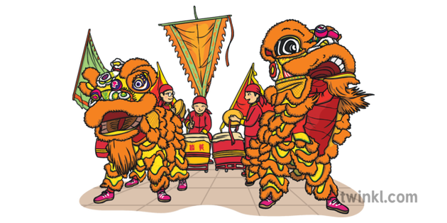 Lion Dance Illustrated Design Images | Free Photos, PNG Stickers,  Wallpapers & Backgrounds - rawpixel