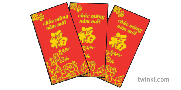 Do Vietnamese children get red envelopes for Tet (Lunar New Year) as well,  like they do in China? - Quora