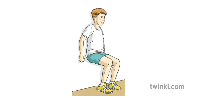 Wall Sit Circuits Circuit Sport Classic Pe Ks2 Illustration Twinkl