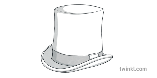 White Top Hat Illustration Twinkl