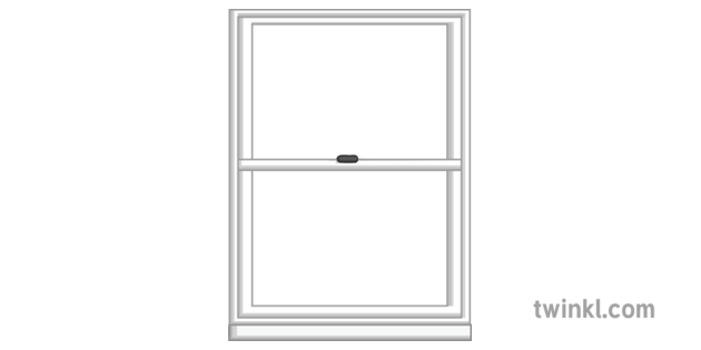 Window Frame Empty Blank Modern House Home General Secondary Illustration