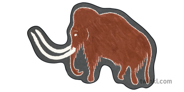 Woolly Mammoth Cave Painting
