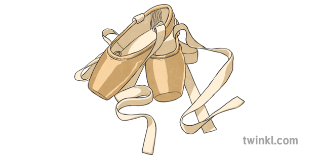 Ballet Point Shoes 1 Illustration Twinkl