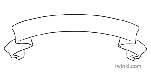 Banner Black And White Illustration Twinkl
