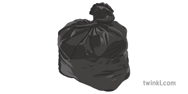 Bin Bag Rubbish Ilustracao Twinkl