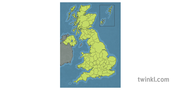 UK Regions Map Blank